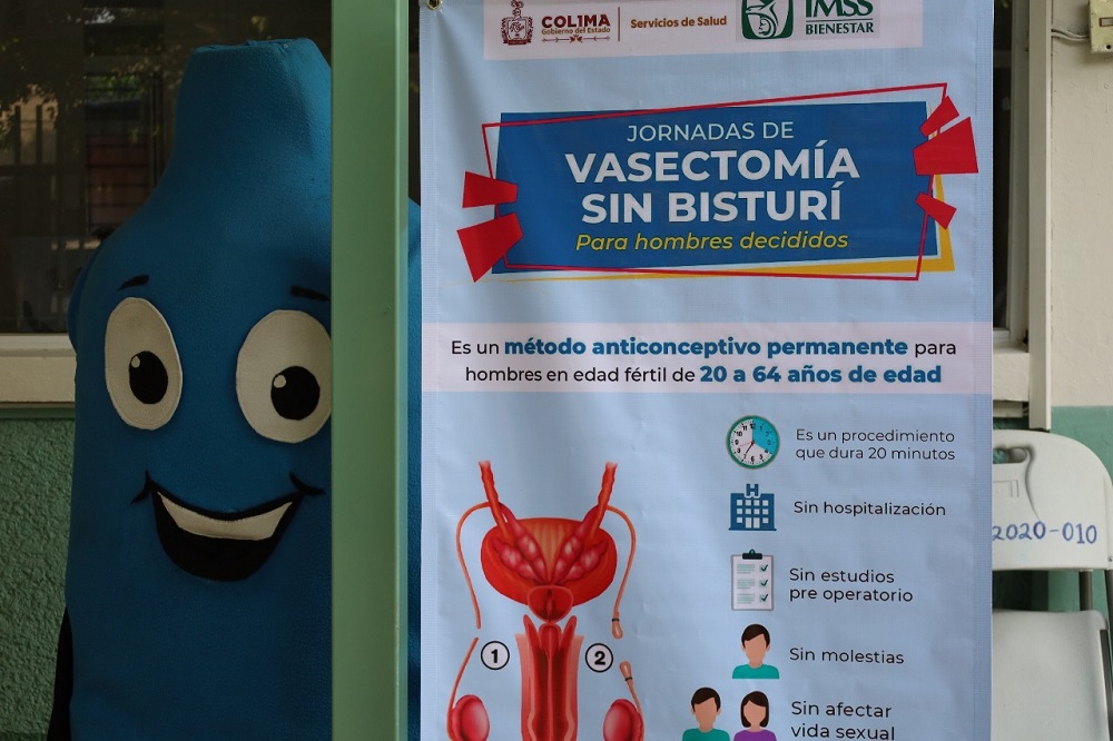 Promueve Salud Colima beneficios de la vasectomía gratuita sin bisturí