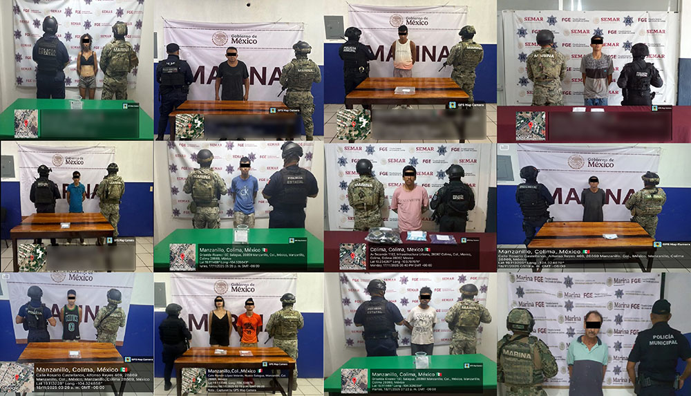 Estrategia “Pez Vela 2025” arroja 45 detenidos y aseguramientos relevantes en Colima: SEMAR