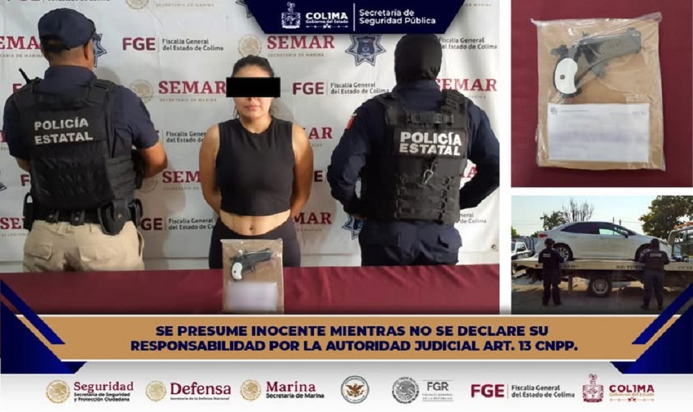 Detienen a mujer por presuntas amenazas en el municipio de Colima