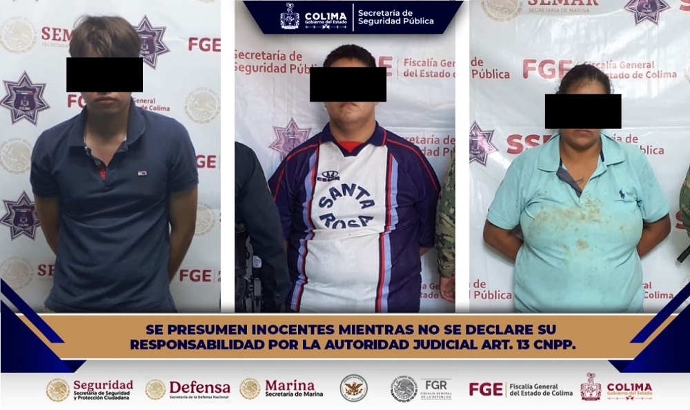 Detienen a tres personas en Manzanillo y Tecomán por presuntos delitos contra la salud