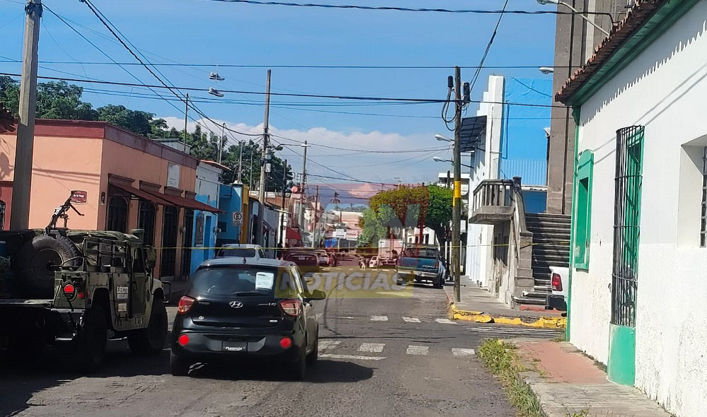Ataque armado en el centro de Colima deja un muerto y dos heridos