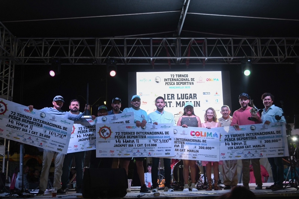 Con más de 2 mdp en premios concluye el Torneo Internacional de Pesca Deportiva en Manzanillo