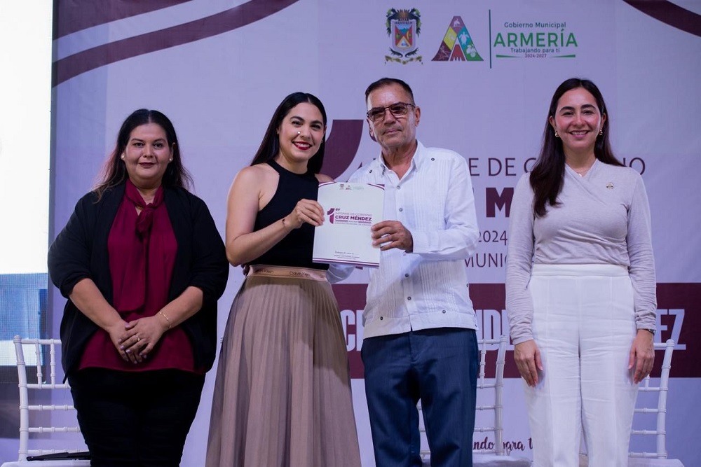 En coordinación, los tres órdenes de gobierno trabajamos para devolver la esperanza a las y los armeritenses: Indira Vizcaíno