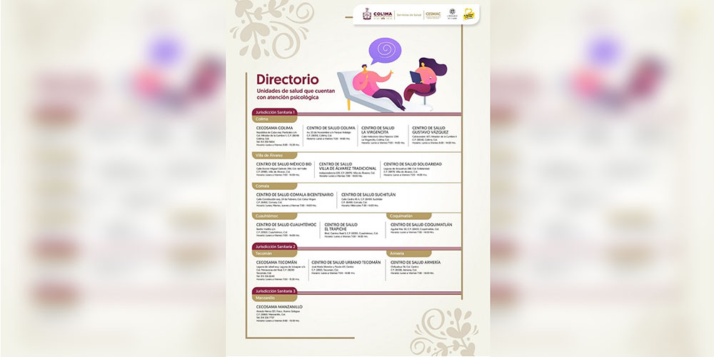 Salud Colima promueve la importancia de hablar sobre el suicidio