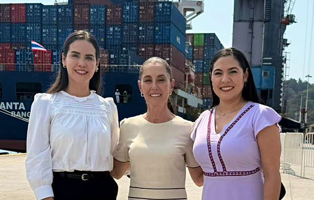 Rosi Bayardo dialoga sobre avance de proyectos para Manzanillo junto a Claudia Sheinbaum