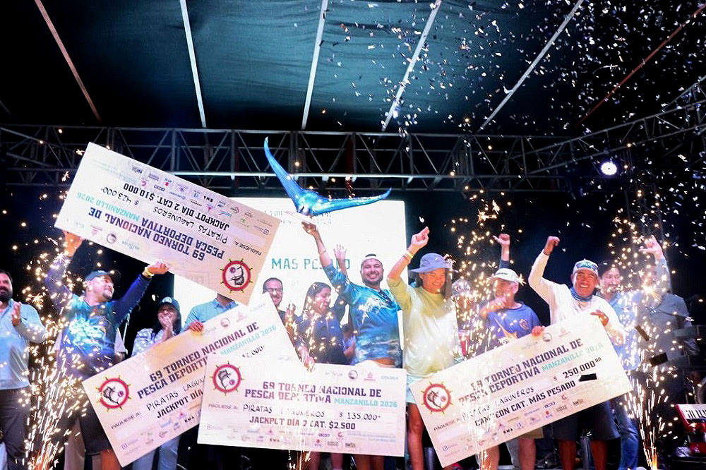 Se impone nuevo récord histórico en el Torneo Nacional de Pesca Deportiva en Manzanillo