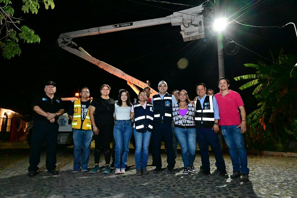 Riult Rivera continúa patrullajes nocturnos para garantizar el 100 por ciento de la iluminación total de los barrios, colonias y comunidades de la capital