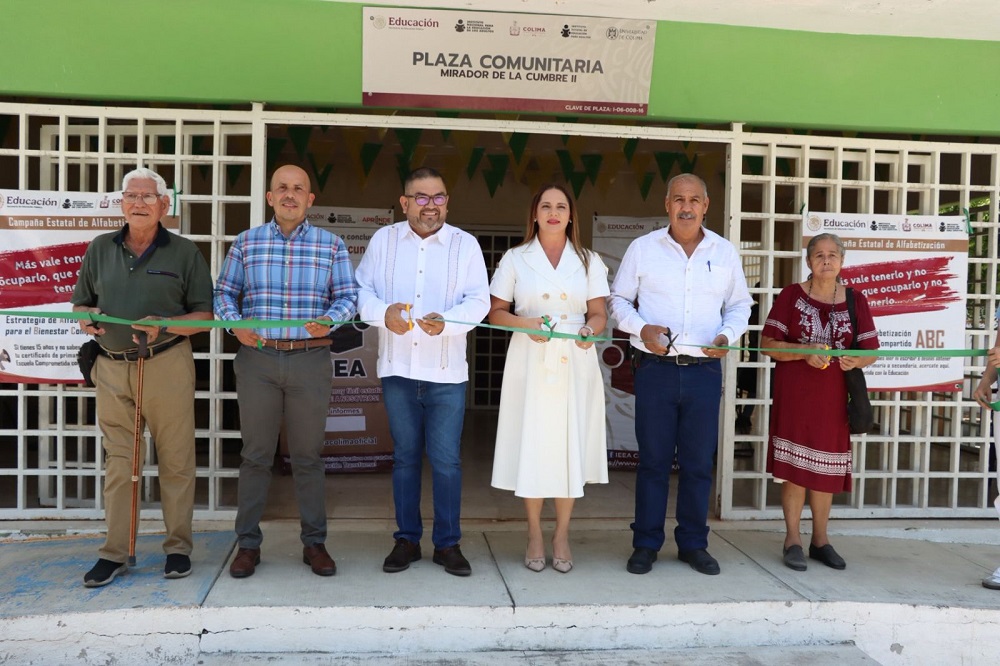 Nuevo espacio educativo en la colonia Mirador de la Cumbre II combatirá analfabetismo en zona prioritaria de Colima