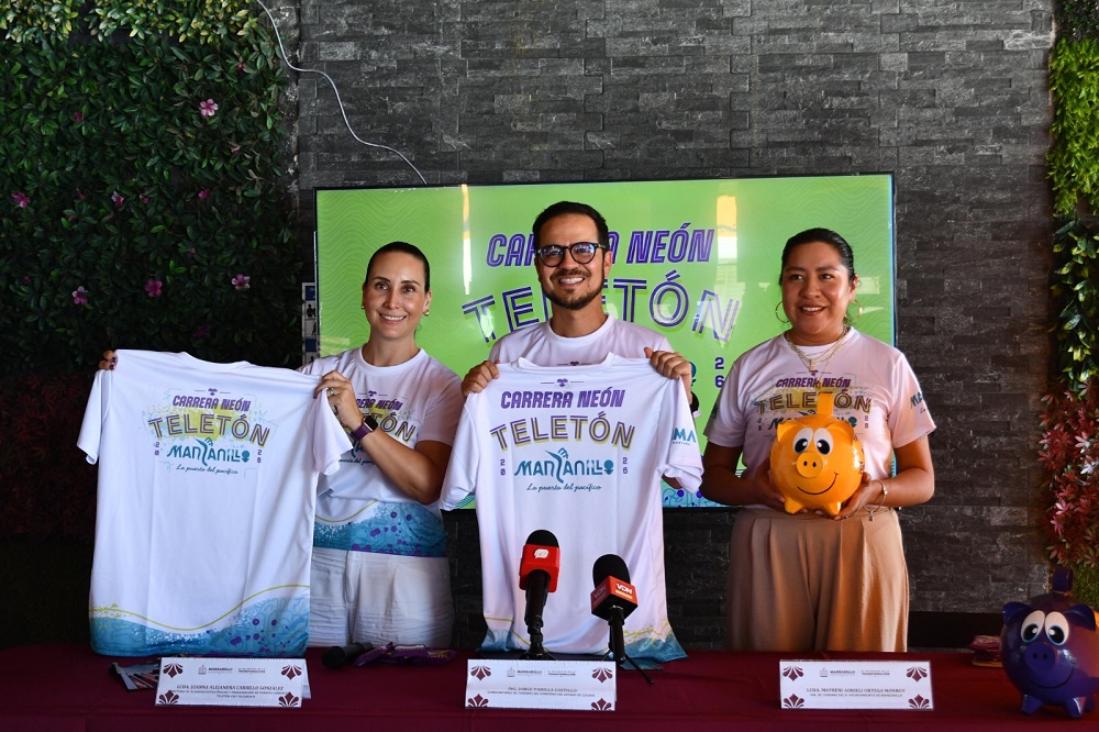 Gobierno del Estado y Ayuntamiento de Manzanillo invitan a participar en la Carrera Neón Teletón, a beneficio del CRIT Colima