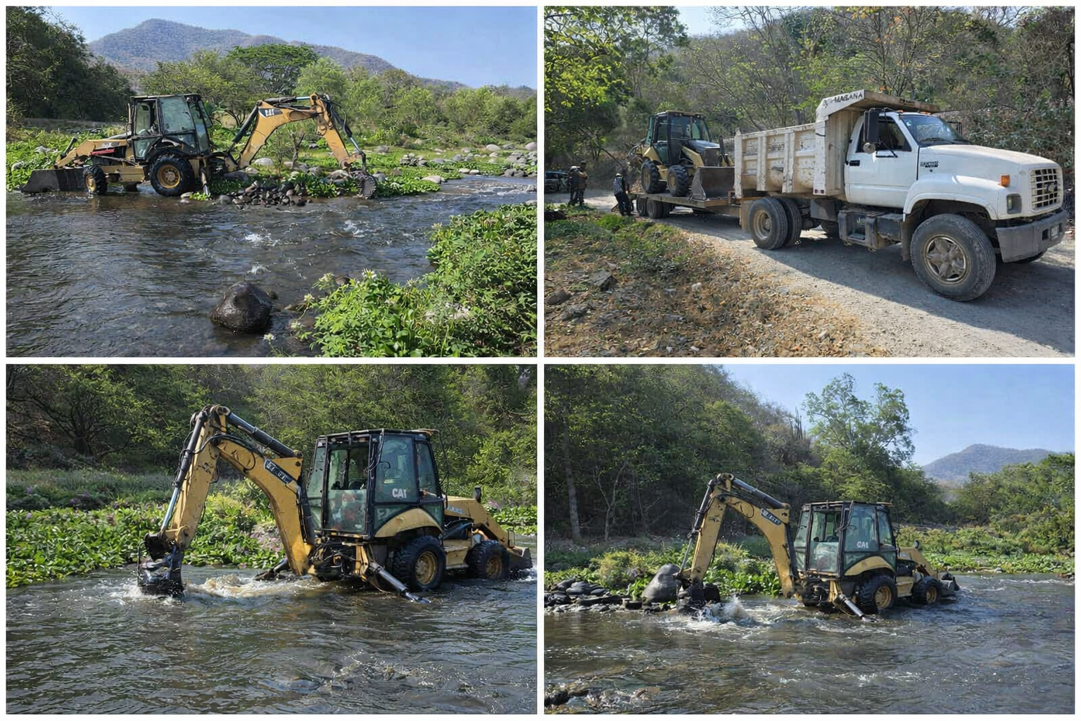 Conagua concluye labores de limpieza en el caudal de Jala