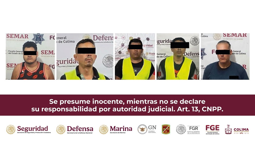 En Operativo Goya autoridades detienen a cinco generadores de violencia en Colima