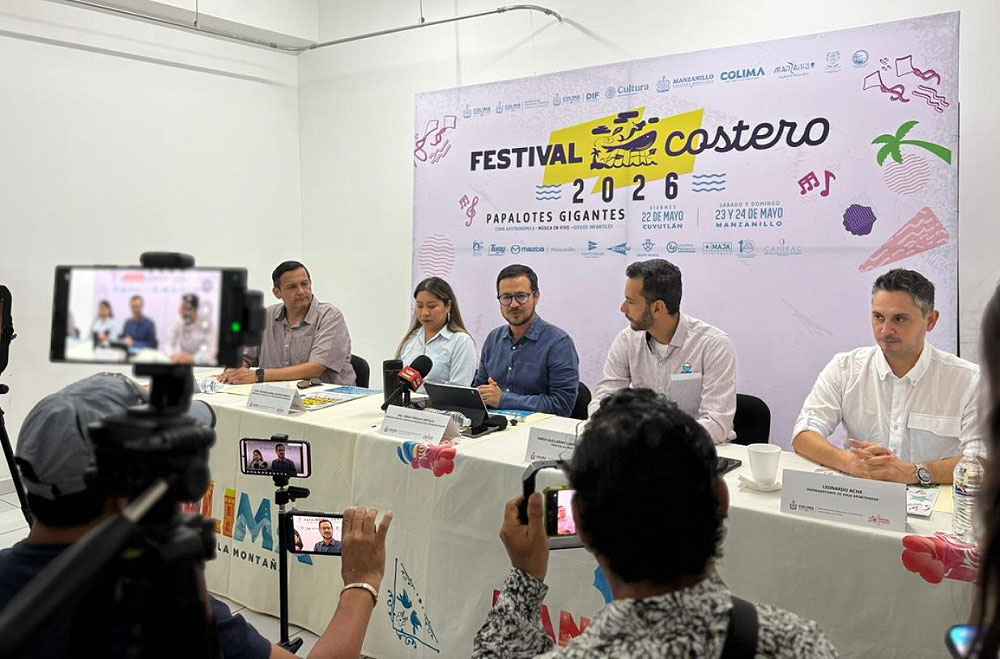 Subsectur presenta el Festival Costero 2026 que se realizará en Manzanillo y Cuyutlán del 22 al 24 de mayo