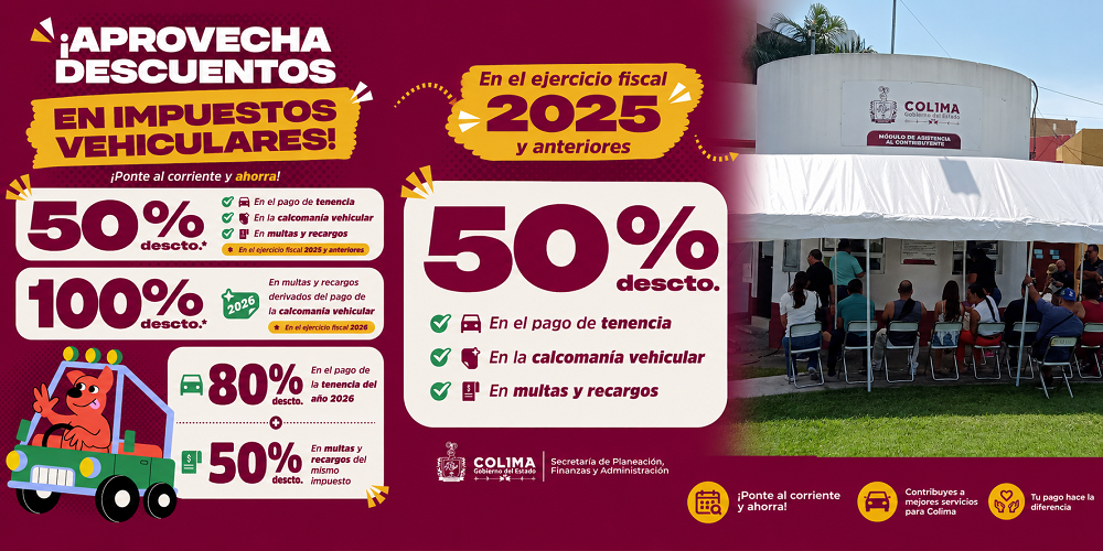 Seplafina Colima invita a aprovechar beneficios fiscales temporales; vencen el 30 de junio