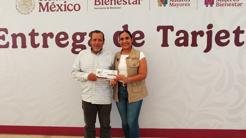 En marcha, la entrega tarjetas del Banco del Bienestar a 1,592 derechohabientes de las pensiones Adulto Mayor y Mujeres Bienestar: Rosario Silva