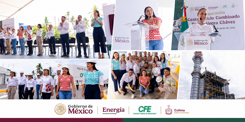 Sheinbaum e Indira inauguraron la Central de Ciclo Combinado de la CFE en Manzanillo