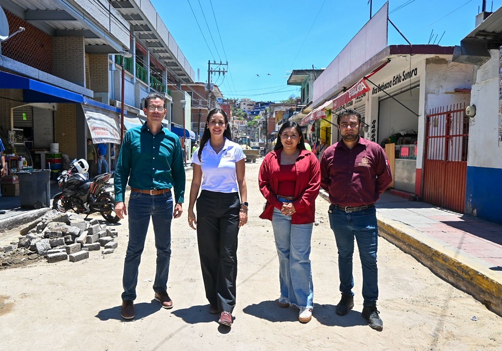 Rosi Bayardo inicia rehabilitación de 7 calles en el Centro Histórico de Manzanillo