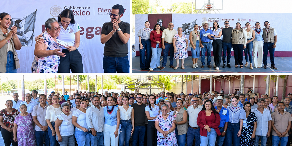 Rosi Bayardo encabeza entrega de pensiones para mujeres y personas adultas mayores
