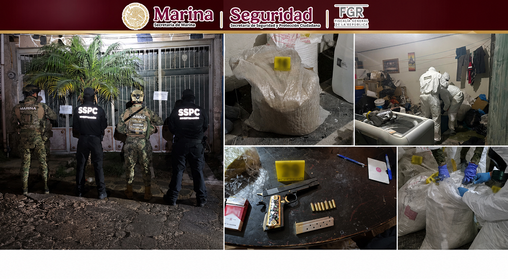 Autoridades federales desmantelan laboratorio de producción de metanfetaminas durante cateo en Zapopan, Jalisco