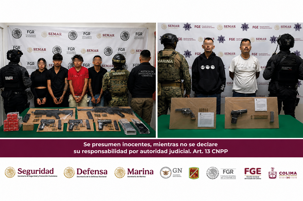 En Manzanillo, gracias a operativo conjunto se logra la detención de seis personas y el desmantelamiento de célula delictiva ‘Jalipa’ del CJNG