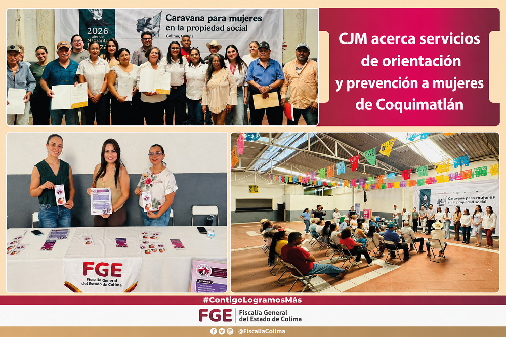CJM acerca servicios de orientación y prevención a mujeres de Coquimatlán