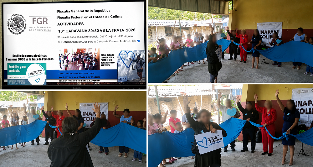 Participa FGR en la 13ª Edición de la Caravana 30/30 Contra la Trata de Personas en Colima