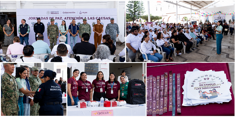 Jornadas de Paz atienden temas de seguridad, prevención y atención a las causas y confirman el trabajo en territorio: Indira