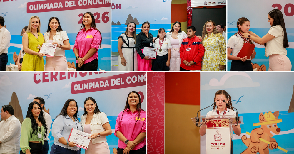 Reconoce gobernadora Indira Vizcaíno a 75 estudiantes que destacaron en Olimpiada del Conocimiento Infantil